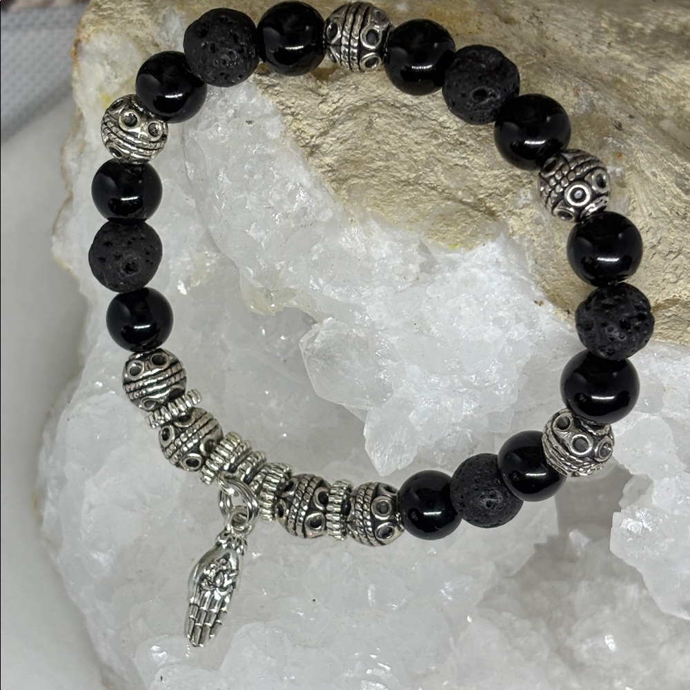 Black Jasper Genuine handcrafted Bracelet